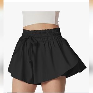 GAIAM Athletic Butterfly Shorts With Elastic & Drawstring Waist, XL, RN#63619